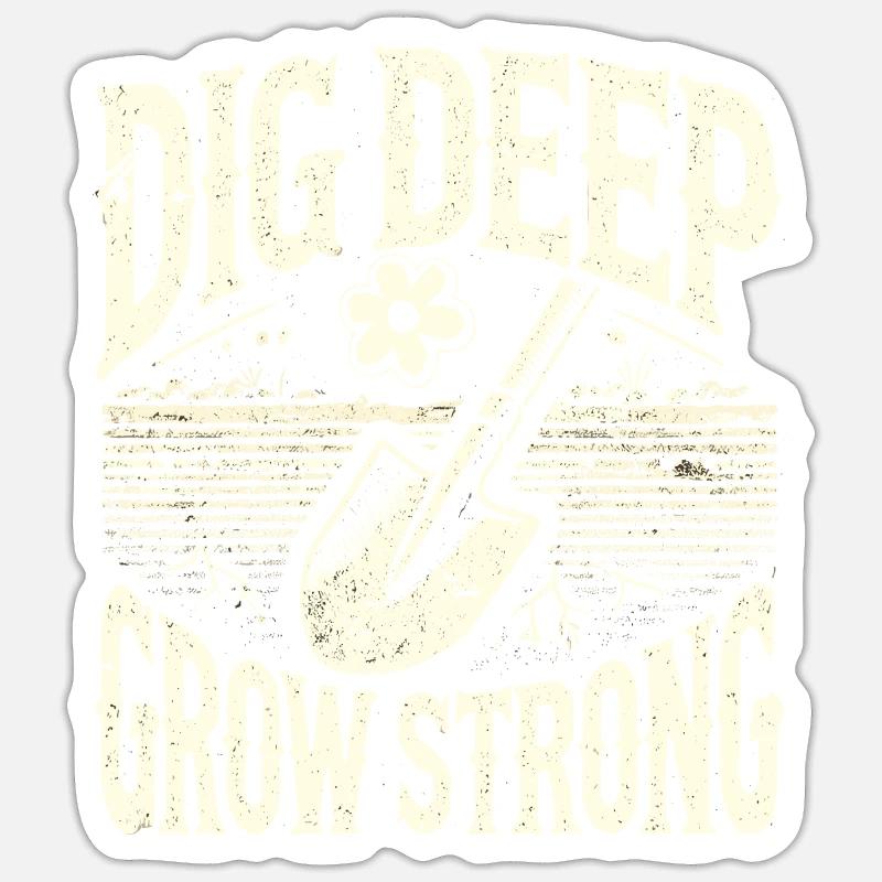 Garten - Sticker Größe S (10 x 10 cm) - Mattweiß