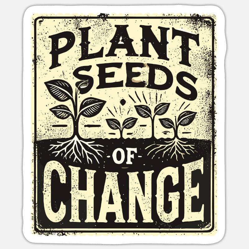 Garten - Sticker Größe S (10 x 10 cm) - Mattweiß