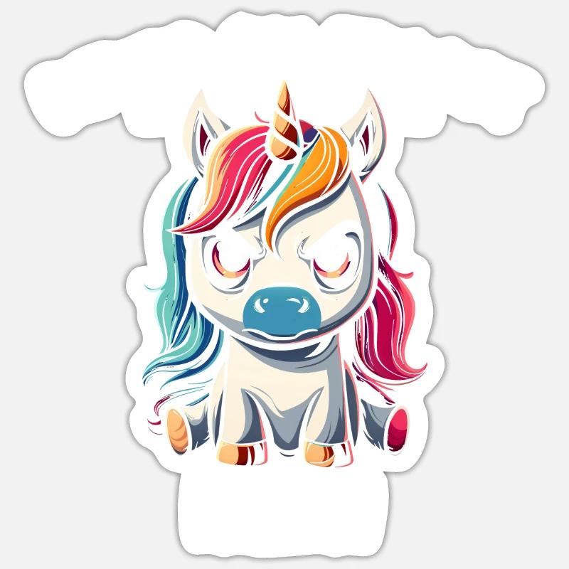Avant de demander non - Sticker taille S (10 x 10 cm) - blanc mat