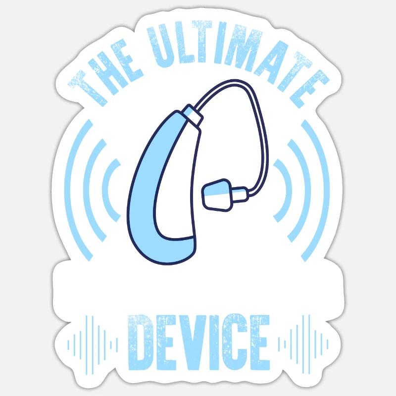 Deaf Pride ASL - Sticker size S (10 x 10 cm) - white matte