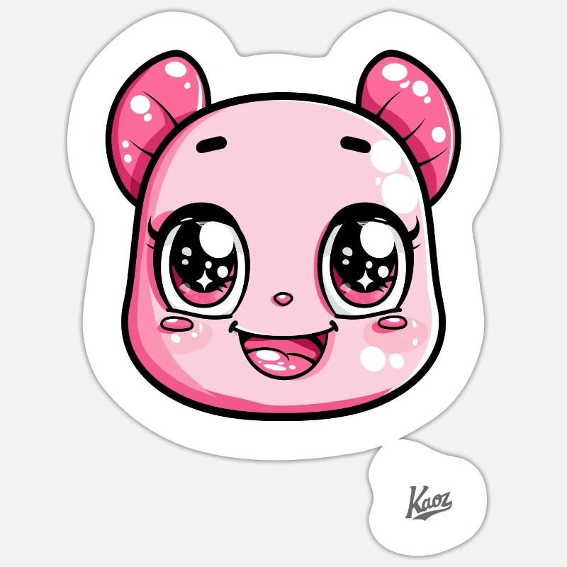 Super Mega Ultra Süßes Tier - Sticker Größe S (10 x 10 cm) - Mattweiß
