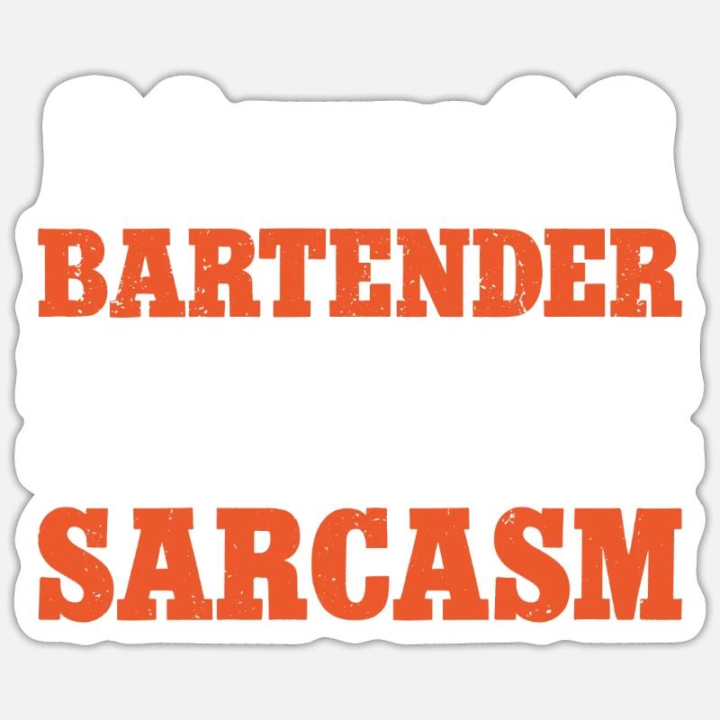 Bartender Mixologist This - Sticker Größe S (10 x 10 cm) - Mattweiß