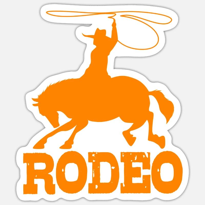 Rodeo - Sticker size S (10 x 10 cm) - white matte