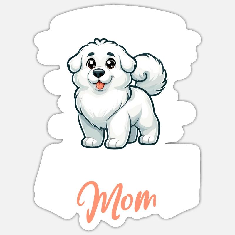 Akba's mom - Sticker size S (10 x 10 cm) - white matte