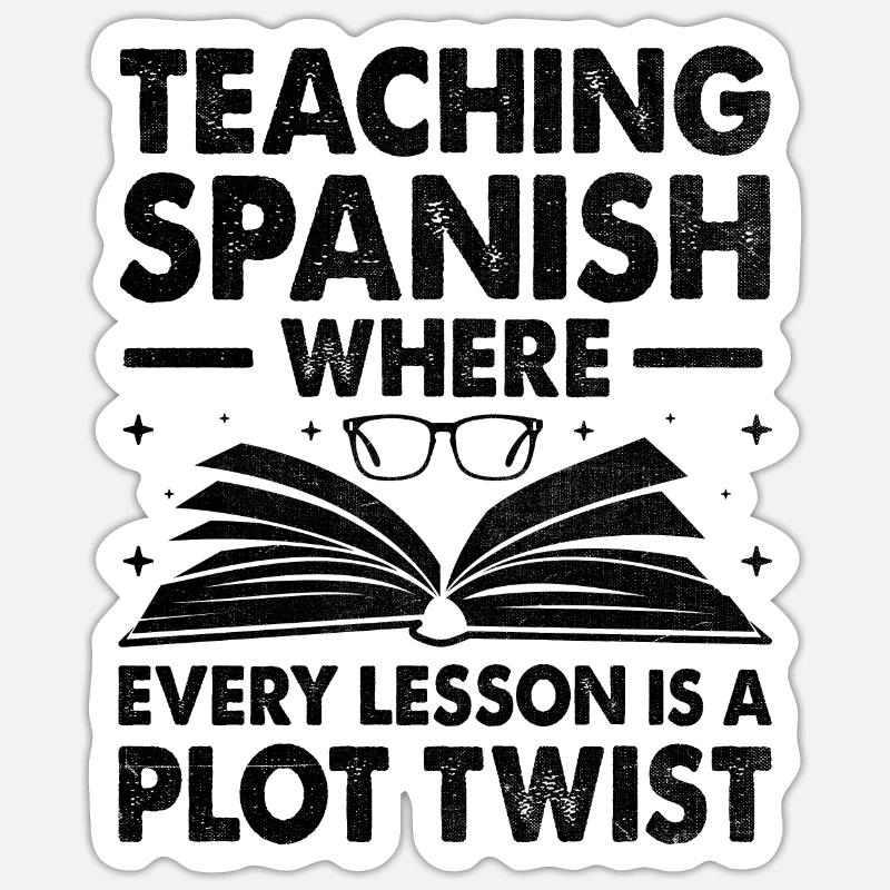 Professeur de langues étrangères École Professeurs de langues Sticker taille S (10 x 10 cm)