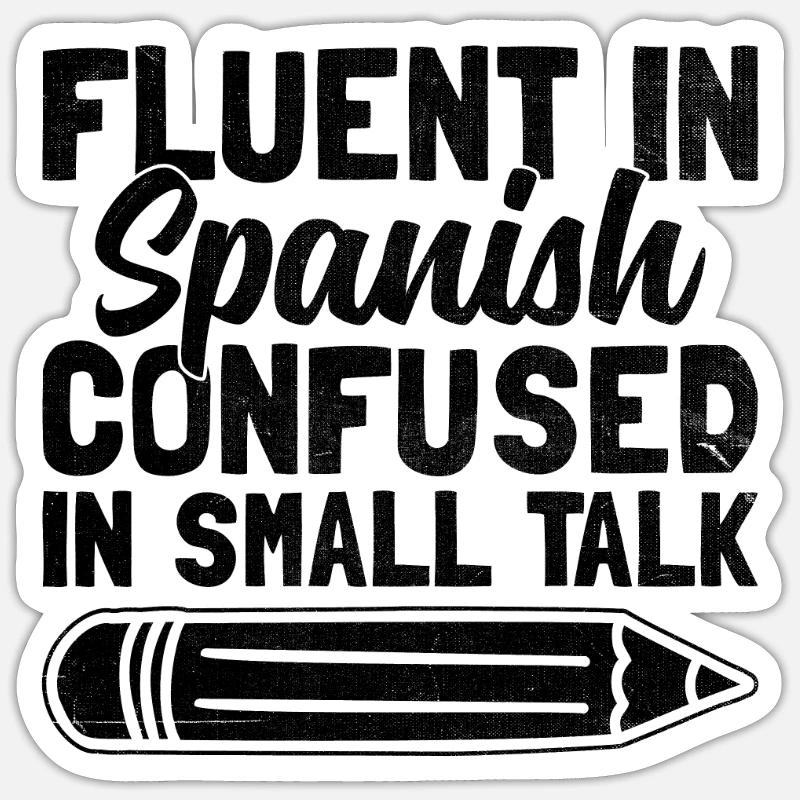 Professeur de langues étrangères École Professeurs de langues Sticker taille S (10 x 10 cm)