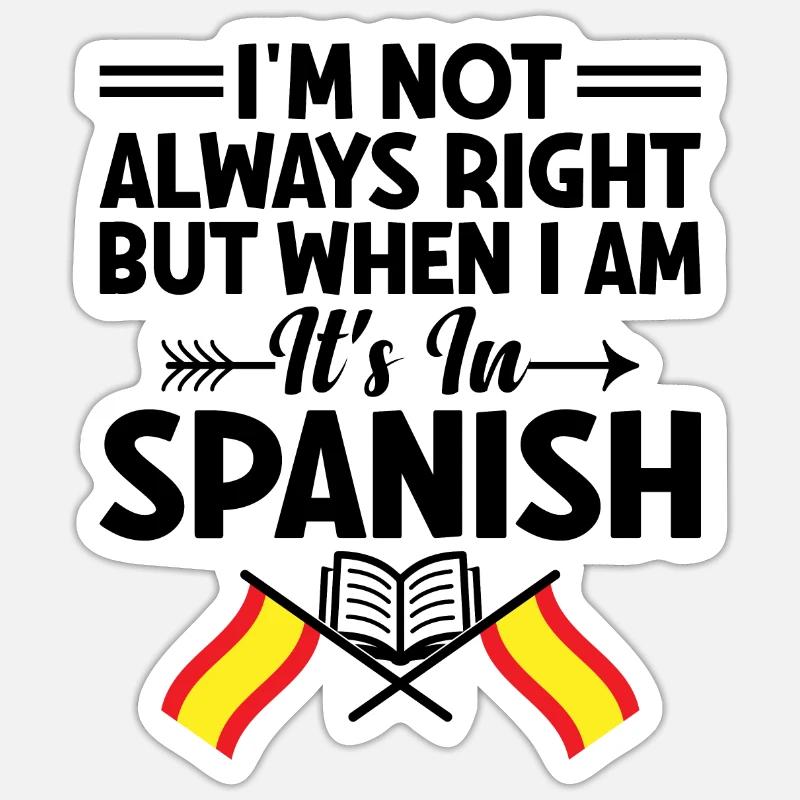 Professeur de langues étrangères École Professeurs de langues Sticker taille S (10 x 10 cm)