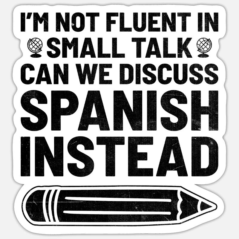 Professeur de langues étrangères École Professeurs de langues Sticker taille S (10 x 10 cm)