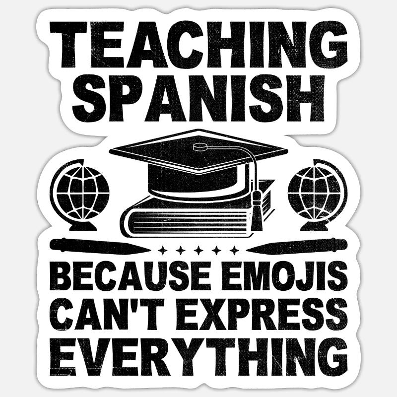 Professeur de langues étrangères École Professeurs de langues Sticker taille S (10 x 10 cm)