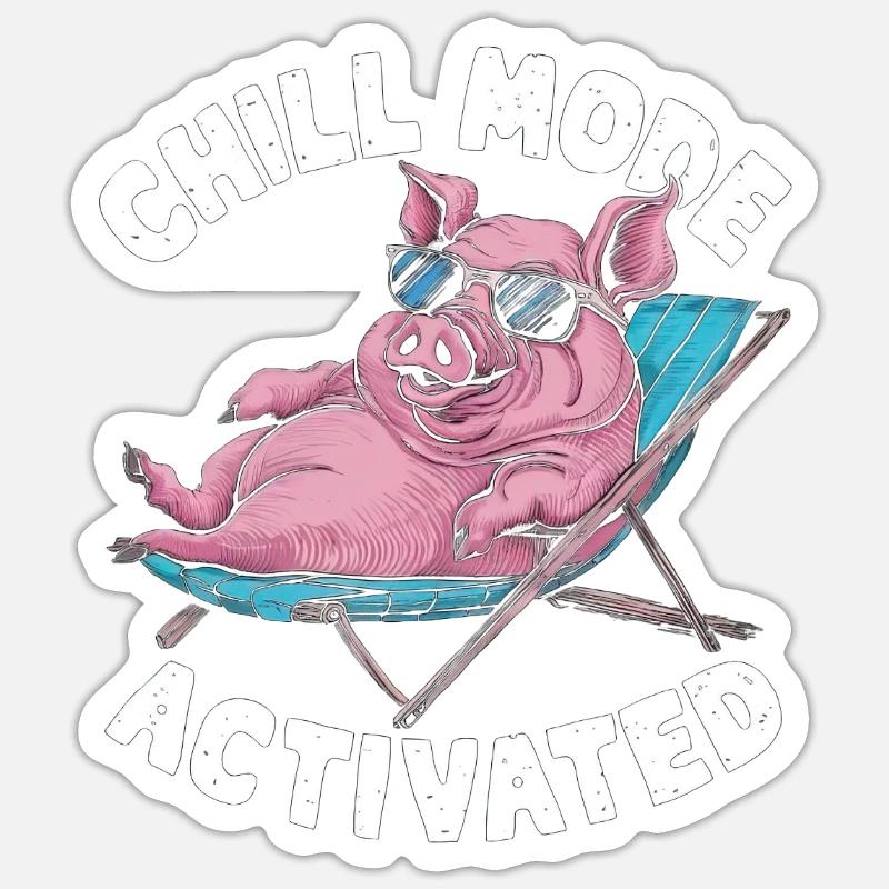 Chill Mode Activated - Sticker size S (10 x 10 cm) - white matte