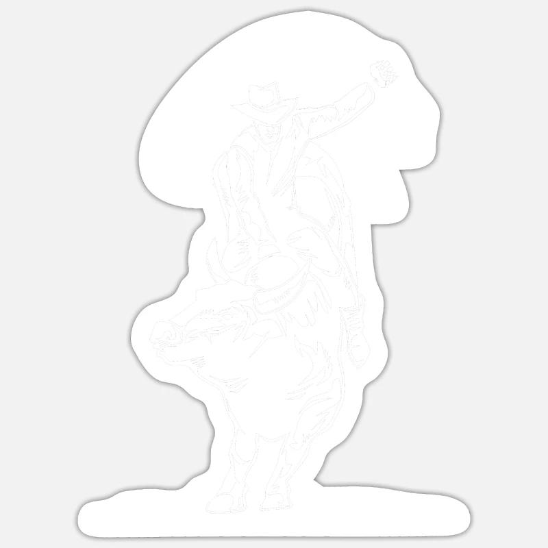 Rodeo - Sticker size S (10 x 10 cm) - white matte
