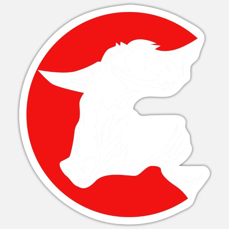 Rodeo - Sticker size S (10 x 10 cm) - white matte