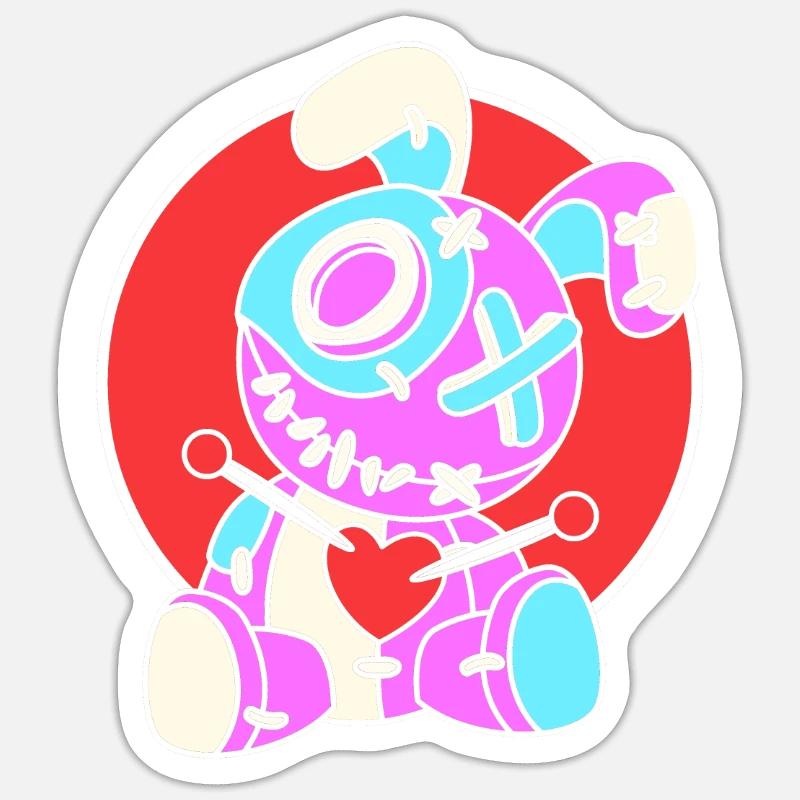 Voodoo - Sticker size S (10 x 10 cm) - white matte