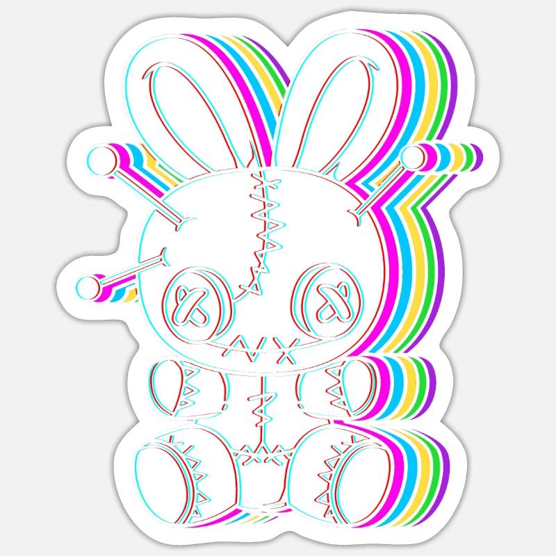 Voodoo - Sticker size S (10 x 10 cm) - white matte