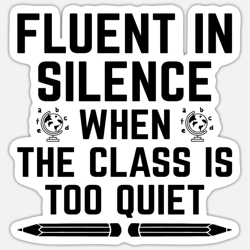 Professeur de langues étrangères École Professeurs de langues Sticker taille S (10 x 10 cm)