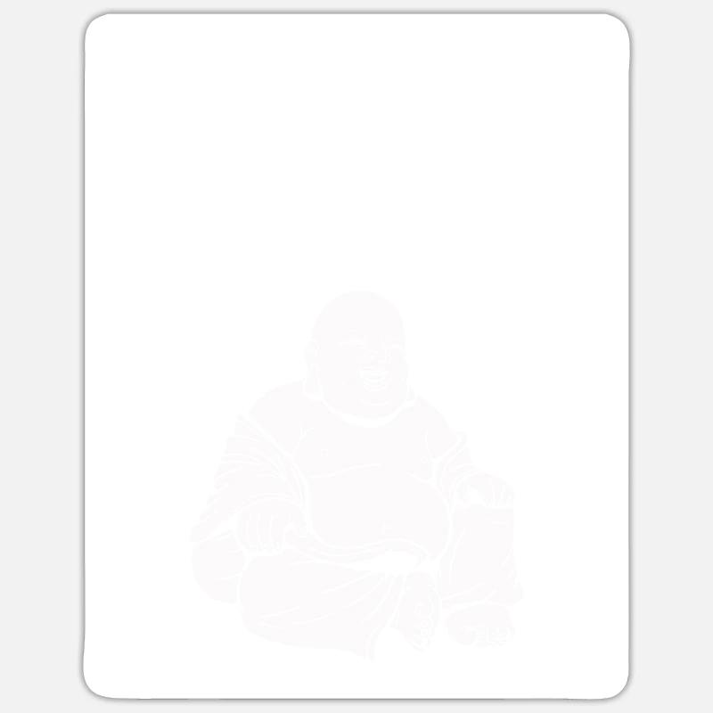 Statue bouddhiste bouddhiste Hanzi chinois Sticker taille S (10 x 10 cm)