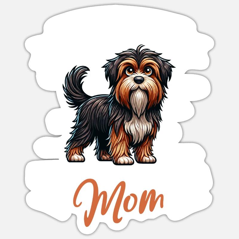 Barbado da Terceira Mama - Sticker taille S (10 x 10 cm) - blanc mat