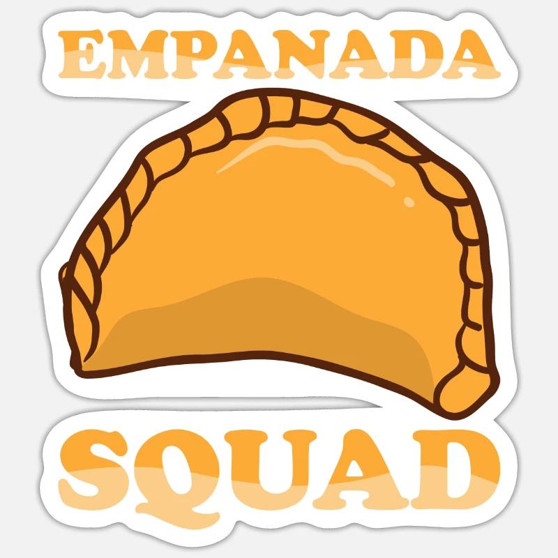 Empanada Spanish Dumpling Mexican - Sticker size S (10 x 10 cm) - white matte