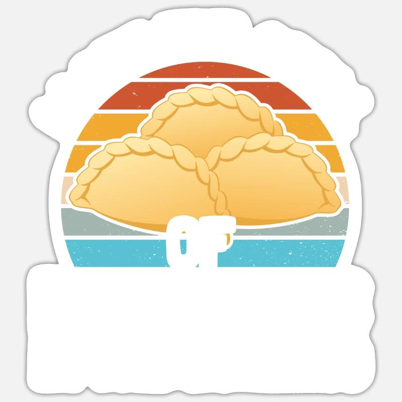 Empanada Spanish Dumpling Mexican Sticker size S (10 x 10 cm)