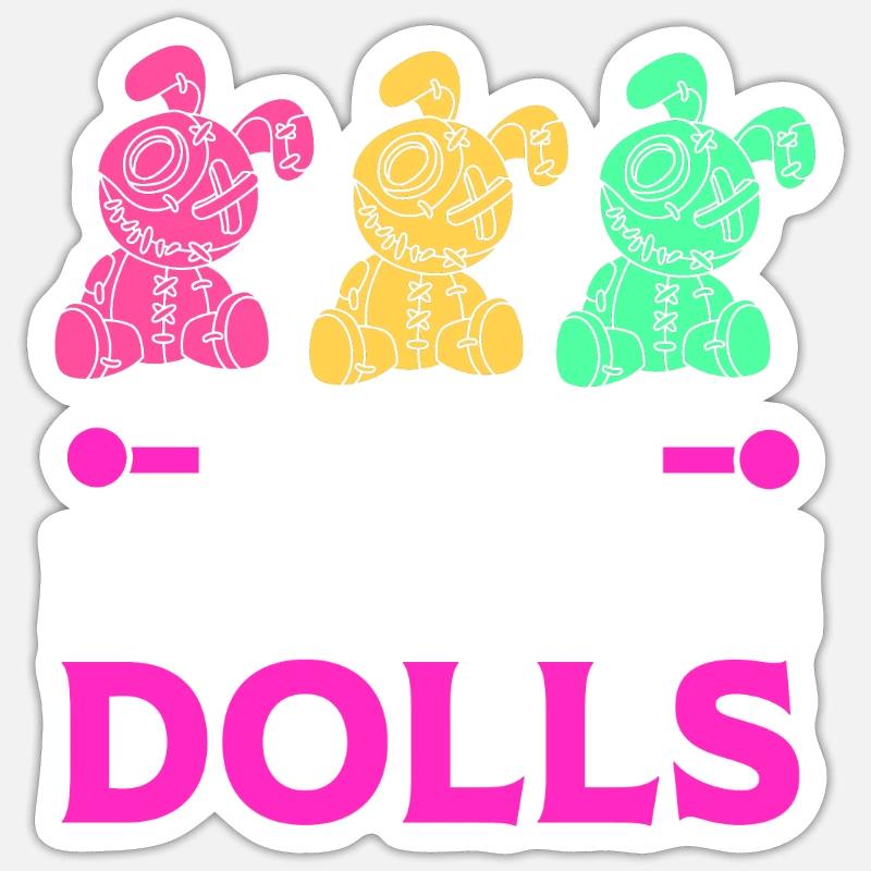 Voodoo - Sticker Größe S (10 x 10 cm) - Mattweiß