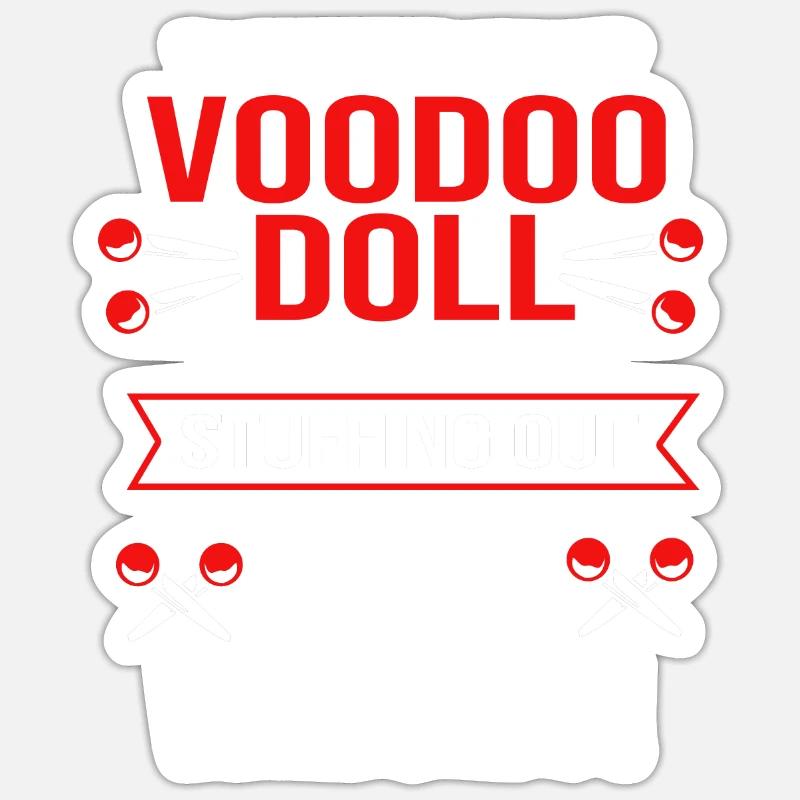 Voodoo - Sticker Größe S (10 x 10 cm) - Mattweiß