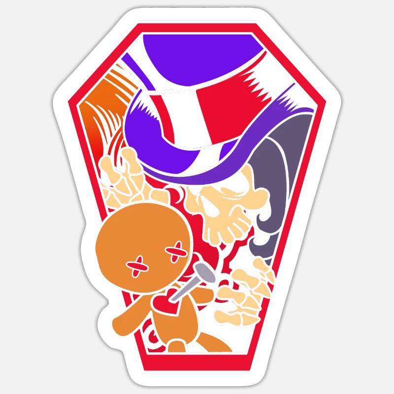 Voodoo Skeleton Sticker size S (10 x 10 cm)