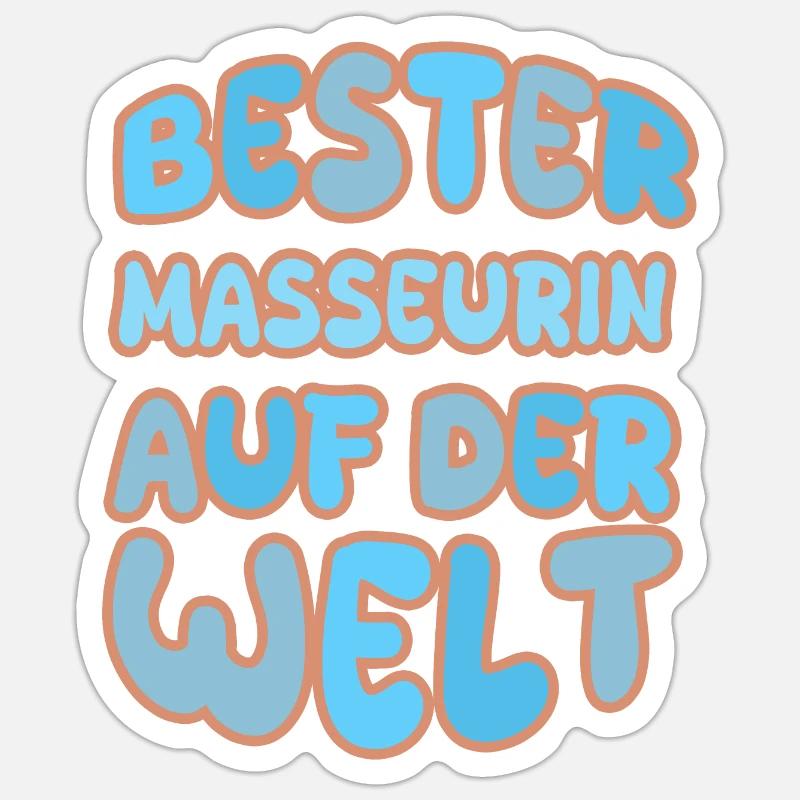 Gift for masseuse Sticker size S (10 x 10 cm)