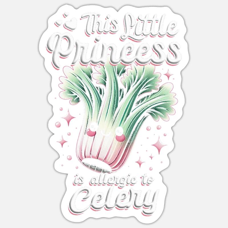 Celery allergy Sticker size S (10 x 10 cm)