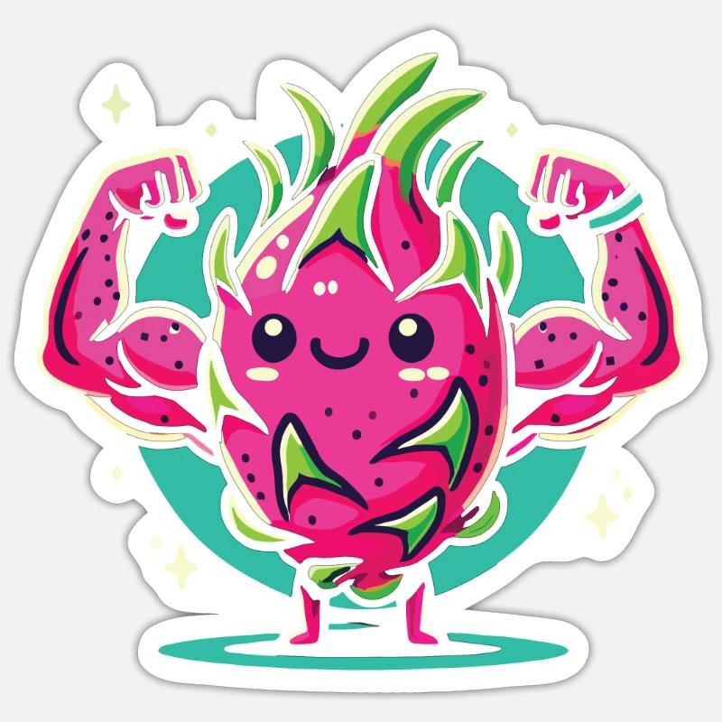 Früchtchen - Sticker Größe S (10 x 10 cm) - Mattweiß