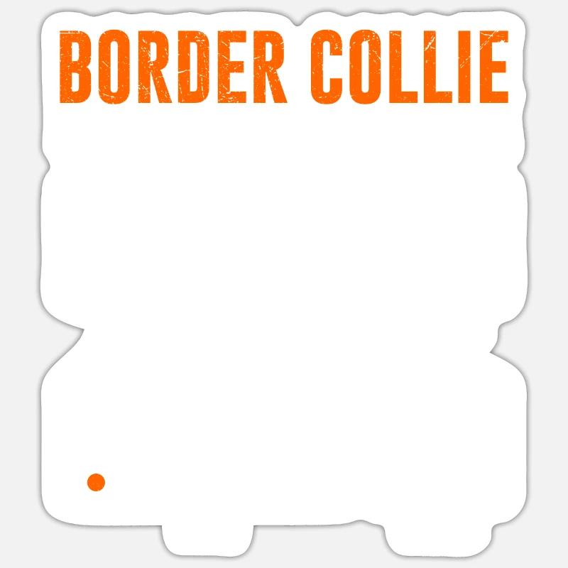 BORDER COLLIE COMMANDO TRAINING Funny Sticker size S (10 x 10 cm)