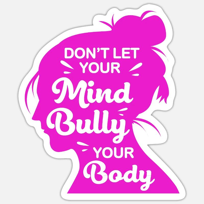 Body Positivity - Sticker Größe S (10 x 10 cm) - Mattweiß