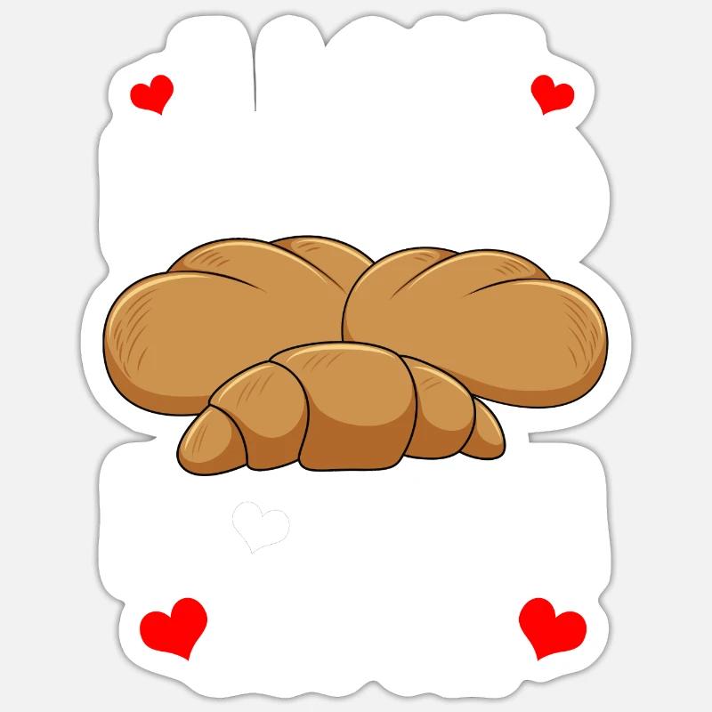 Bread Baking Bread Maker - Sticker size S (10 x 10 cm) - white matte