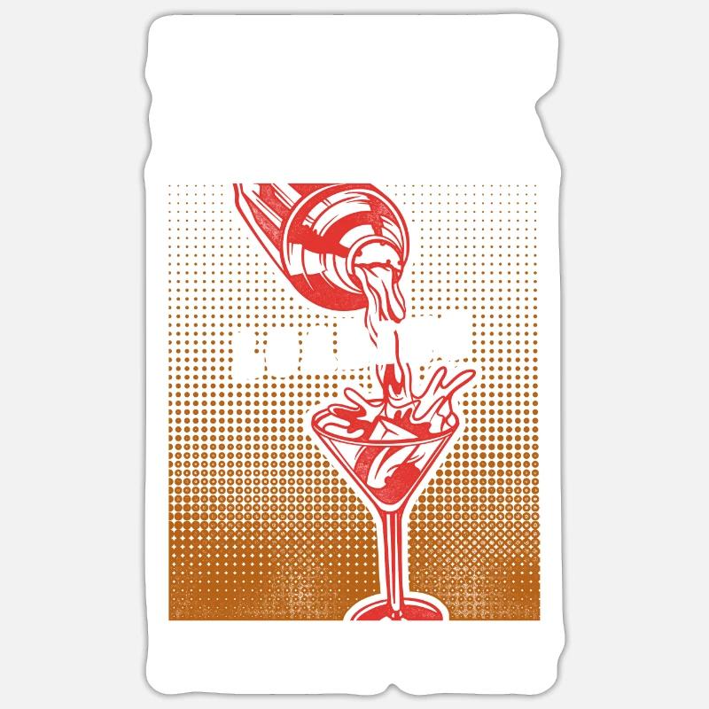 Bartender Mixologist Drink Loading Sticker Größe S (10 x 10 cm)