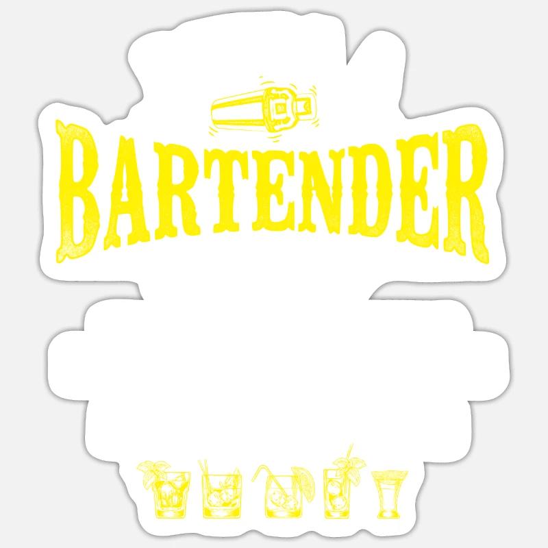 Bartender Mixologist Being A Sticker size S (10 x 10 cm)