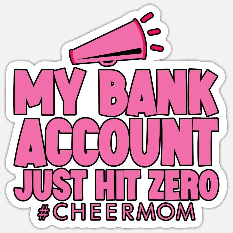 Mon compte bancaire vient d’atteindre zéro 4 Sticker taille S (10 x 10 cm)