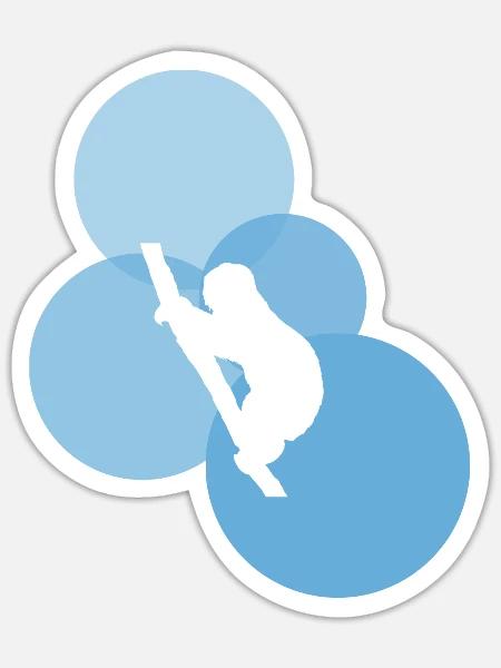 Rest Faul Schlafen - Sticker Größe S (10 x 10 cm) - Mattweiß