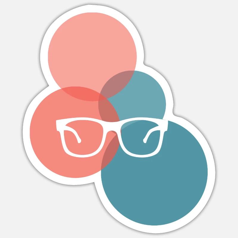 Book Reading Writing - Sticker size S (10 x 10 cm) - white matte