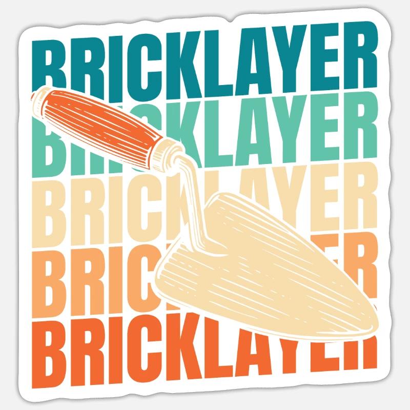 Bricklayer Sticker size S (10 x 10 cm)