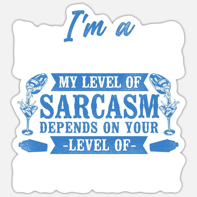 Bartender Mixologist I'm A - Sticker size S (10 x 10 cm) - white matte