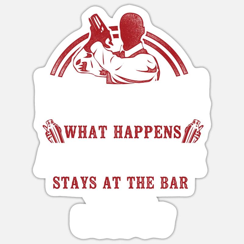 Bartender Mixologist Bartending Sticker Größe S (10 x 10 cm)