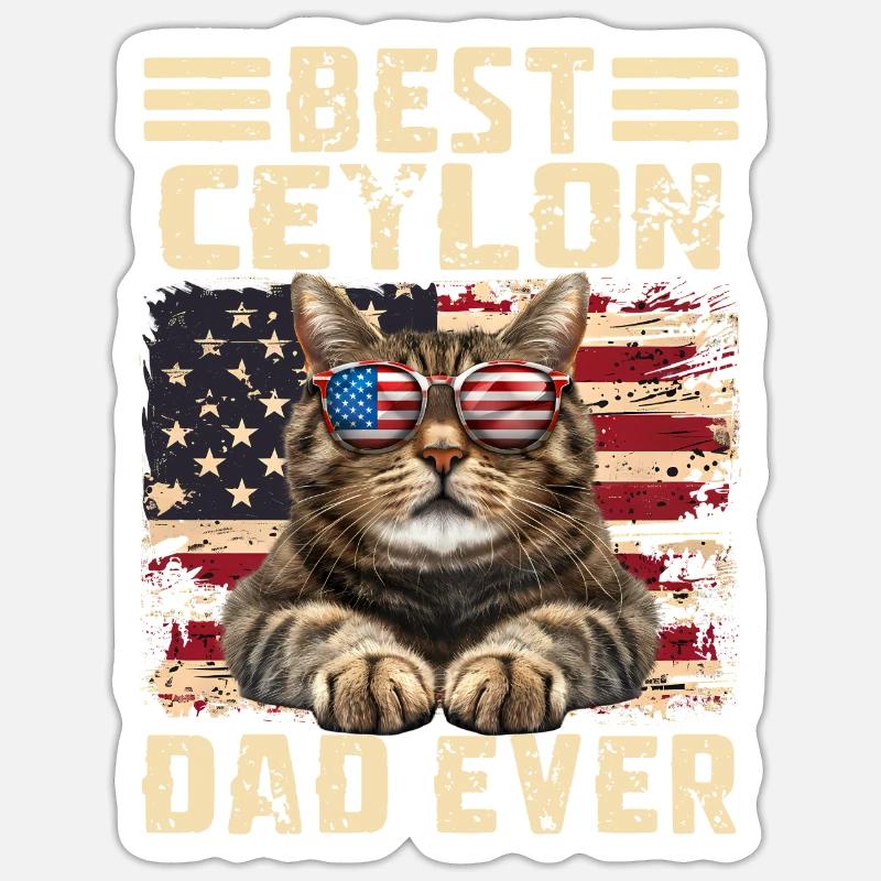 Ceylan Papa - Sticker taille S (10 x 10 cm) - blanc mat