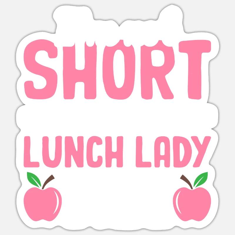 Cafeteria-Mitarbeiter Ich bin nicht klein, ich bin Sticker Größe S (10 x 10 cm)