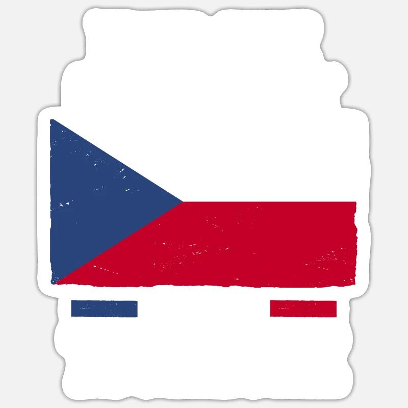Tchèques République tchèque Sticker taille S (10 x 10 cm)