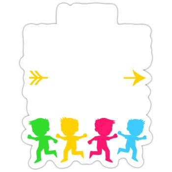 Kindergarten Education Educator Educator - Sticker size S (10 x 10 cm) - white matte - Front