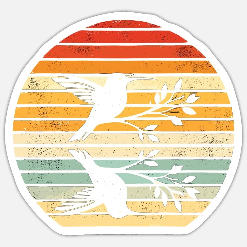 Exotique - Sticker taille S (10 x 10 cm) - blanc mat