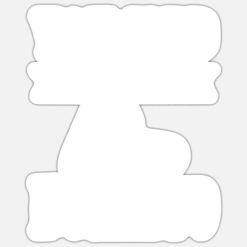 Burrito Gift - Sticker Größe S (10 x 10 cm) - Mattweiß
