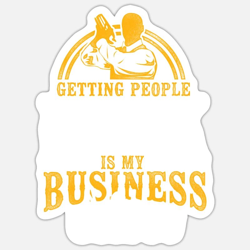 Bartender Mixologist Getting - Sticker size S (10 x 10 cm) - white matte