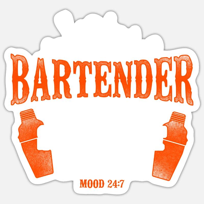 Bartender Mixologist Bartender Sticker Größe S (10 x 10 cm)