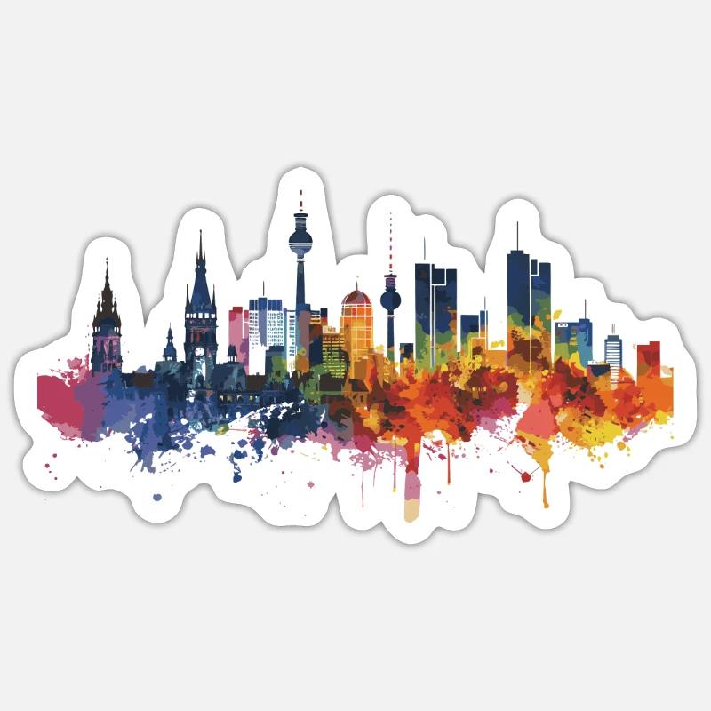 Merzig - Sticker Größe S (10 x 10 cm) - Mattweiß
