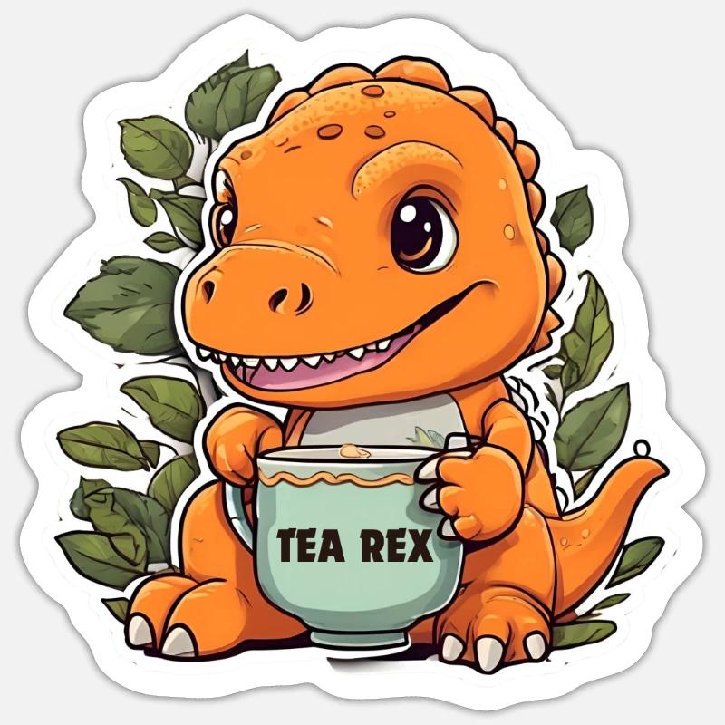 TÈ REX Sticker formato S (10 x 10 cm)